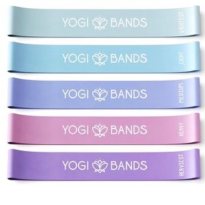 Yogi bands. Resistance Loop Fitness Workout Exercise Bands